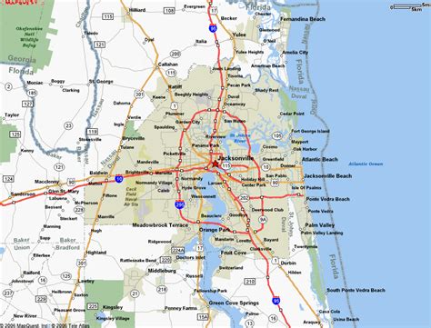 jacksonville fl surrounding cities.